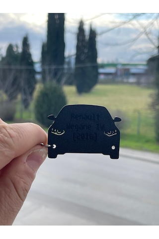 Renault Magane 4 Tasarımlı Oto Anahtarlık Beyaz