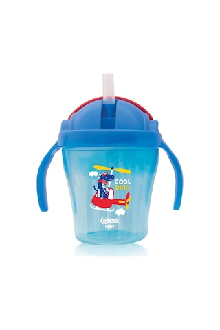 Wee Baby Pipetli Bardak Mavi Renkli Çok Renkli