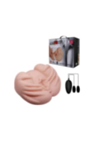 Hızlı Express Crazy Bull Çift Titreşimli Realistik Suni Vajina Anüs Gerçekçi Mastürbatör