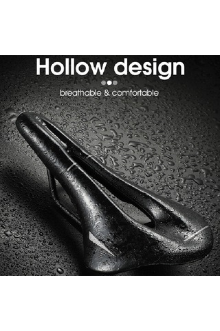 Symbee Bisiklet Sırt Yastığı Seti: Konforlu Yol Bisikleti Seli, Pu Malzeme, Yağmur Korumalı, Siyah-mavi Çok Renkli