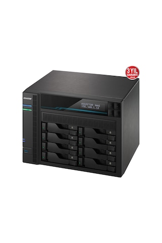 Asustor 8diskli Atom Qc-40gb Ram-2-10gbe Nas Server As6508t 44385