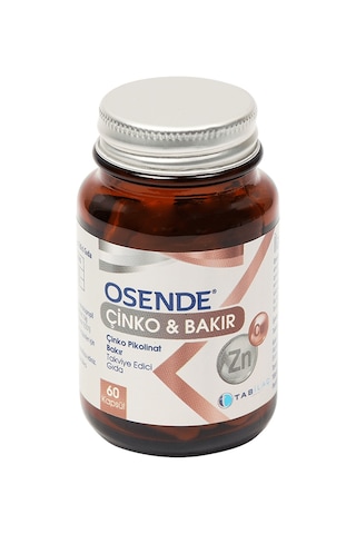 Osende Çinko & Bakır 60 Kapsül 2 Adet
