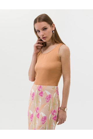 Pierre Cardin Kadın Kahverengi Kısa Kollu Bluz 50262567-vr233 Kahverengi