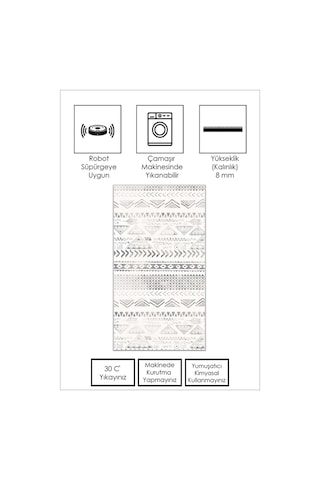 West Home Makinede Yıkanabilir Kaymaz Taban Leke Tutmaz Gri İskandinav Salon Halısı Mutfak Halısı Ve Yolluk 604 Grey