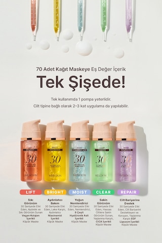 Nemlendirici, 8 Çeşit Hyalüronik Asitli Köpük Maske Menokın 30 Seconds Quick Bubble Mask Moist