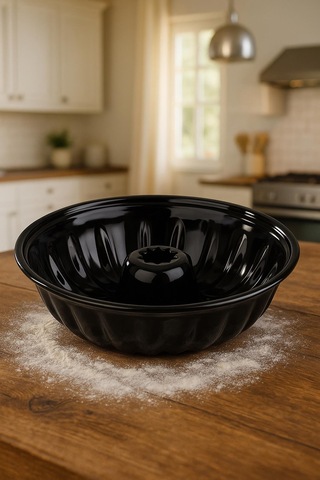 Yuvarlak Emaye Kek Kalıbı 28 Cm Fırın Pasta Tart Ekmek Kalıbı Mavi