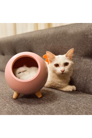 Gece Işığı, Sevimli Kedi Gece Işığı, Otomatik Kapalı İşlevli Enerji Tasarruflu Yumuşak Gece Işığı 5.90-ros Soğuk Beyaz