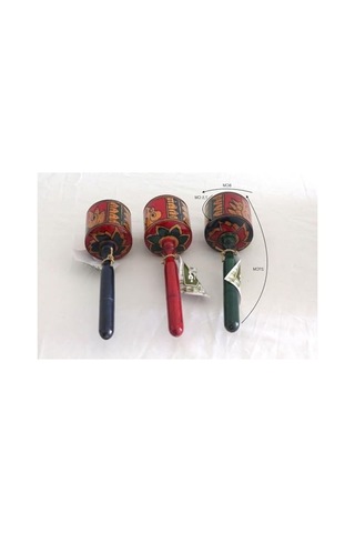 Büyük Köşeli Ahşap Maracas, Otantik Müzik Deneyimi Açık Gri