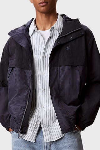 Calvin Klein Logolu Relaxed Fit Kapüşonlu Mont Lv04rg503gcef Erkek Mont Lv04rg503g Cef Lacivert