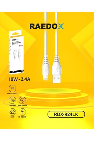 Raedox Usb To Lightning 10w 2.4a Kablo