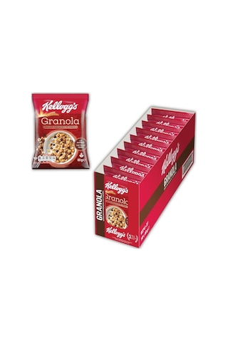 Kellogg's Çikolata Parçacıklı Fındıklı Granola 10 x 60 G