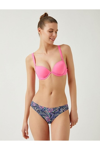 Deep Beach Şal Desenli Renkli Astarlı Bikini Altı Db200507ba 001