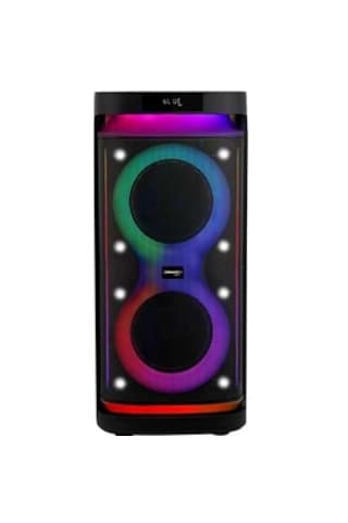 Ceremony Audio Cm-208 Taşınabilir Bluetooth Parti Hoparlör 2x8 Inç Woofer 400watt Tws Disco Lights