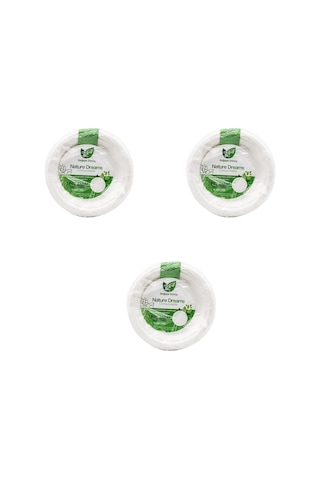 Roll-up Nature Ekolojik Karton Kağıt Parti Tek Kullanımlık Tabak - 18 Cm. - 50 Adetlik 3 Paket