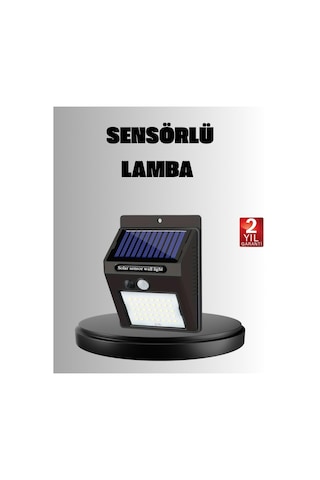 Solar Led Bahçe Aydınlatma Hareket Sensörlü, Güneş Paneliyle Şa