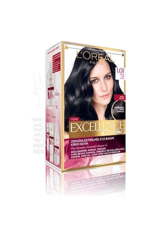 Loreal Excellence 1.01 Derin Siyah Saç Boyası
