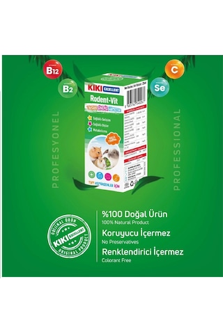Kiki Excellent Rodent-vit Kemirgenler İçin 25 Ml Güçlü Formül Sağlıklı Metabolizma Destekleyici