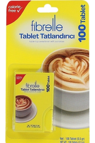 Fibrelle Sukralozlu Tablet Tatlandırıcı 100'lük Cep