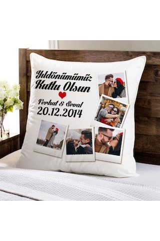 Kişiye Anneye Sevgiliye Özel Fotoğraflı Resimli Yastık Kılıfı