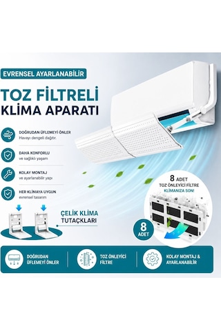 Evrensel Hava Klima Yönlendirme Aparatı Toz Geçirmez Filtre Arıtm