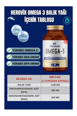 Herovix Sporculara Özel 6'lı Mega Paket Omega3, Magnezyum, Multi