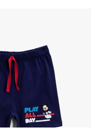 Koton Mickey Mouse Şort Lisanslı Pamuklu Lacivert 1ymb48635tk