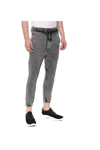 Beli Ve Paçası Lastikli Şalvar Model Erkek Kot Pantolon