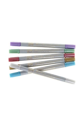 Zig Davetiye Kalemi Metalik Renkler - 6Lı Set Ms-8000/6V