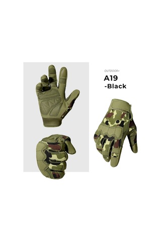 Tangshopping Taktik Eldiven Askeri Ordu Balıkçılık Çalışması Dokunmatik Ekran Kaymaz Mat Avcılık Renklixl