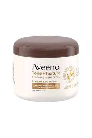 Aveeno Tone + Texture Eksfoliye Edici ve Nemlendirici Gece Vücut Kremi 227 G
