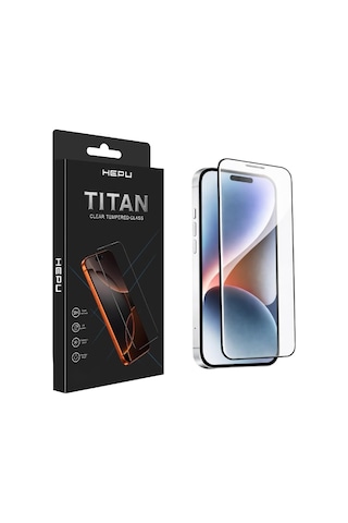 Hepu Titan Clear Apple İphone Ekran Koruyucu 9h Temperli Cam İphone 17/16/15/14/13/12/11 Tüm Modeller İçin Hd Ekran Koruyucu Darbelere Dayanıklı Premium 14 Pro 50 x 22