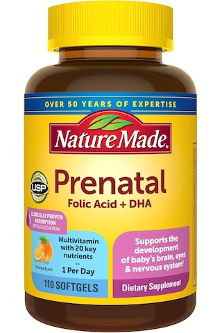 Naturemade Prenatal Folic Acid+dha 110 Softgels Orijinal Usa Menşeii Dmmedicineden