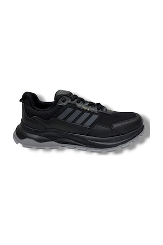 Best Of 2045-26 Anorak Deri Anatomik Erkek Sneaker Siyah Füme