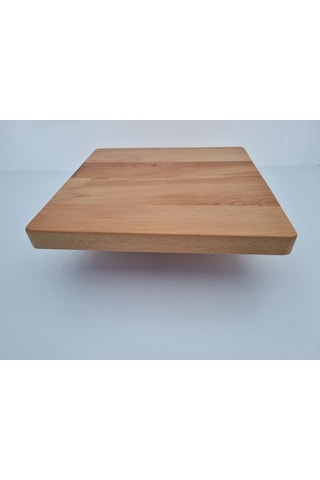 Bintaşmobilya Kayın Kütük Cafe Masa Üstü Tablası 60X60.Cm