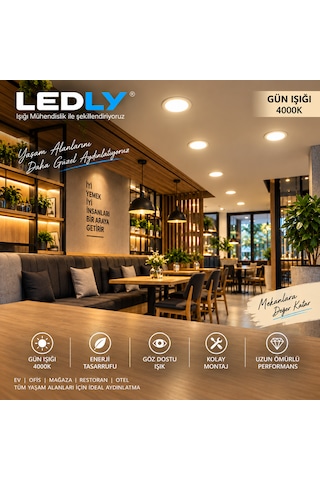 12 W Led Panel Spot Aydınlatma Sıva Altı Gün Işığı