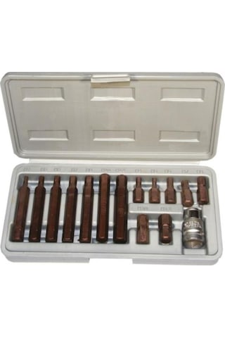 Rico 005-kk0001 15 Parça Kaplamalı Hex Alyan Bits Seti Takımı