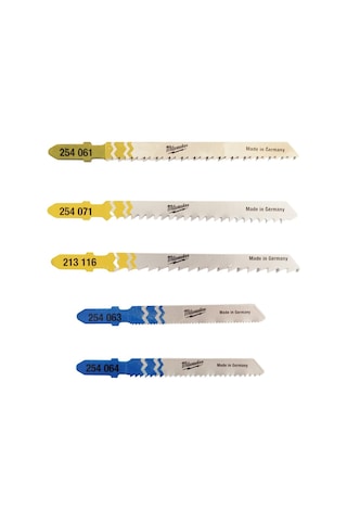 Milwaukee T-Shank Dekupaj Bıçağı Karışık Set 5'li - T4932345825