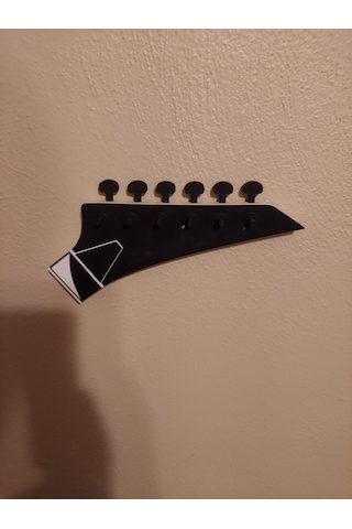 3d Baskı Gitar Başlığı Formlu Anahtar Askısı Duvar Anahtarlığı Müzik Temalı Dekoratif