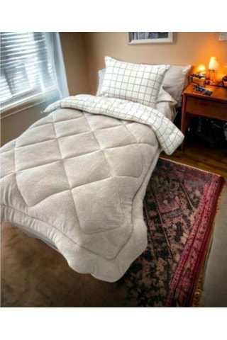 Tek Kişilik Wellsoft Desenli Yorgan 155x215 & 1 Adet Yastık Kılıf