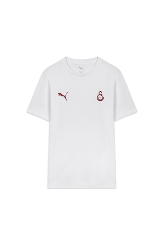Galatasaray Lisanslı Puma Logolu Ve Armalı Beyaz Tişört Aslan Ahşap Kutulu 78290720