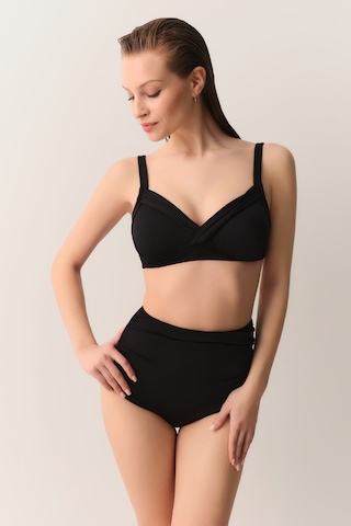 Suwen Kaplı Bantlı Korseli Bikini Üst Sbn26380012 Siyah 42