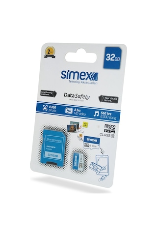 Simex SH-101 Data Safety Micro SD 32 GB Hafıza Kartı