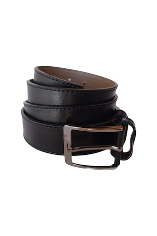 Erkek Kemer Büyük Beden Siyah Hakiki Deri