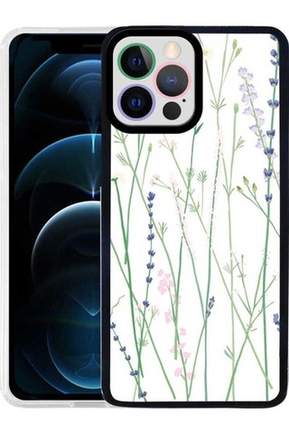 Apple Uyumlu iPhone 13 Pro Kılıf Zore M-fit Desenli Kapak Flower No4