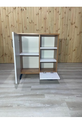 Lüx Raflı Düşer Kapak Mutfak Dolabı 74x75x35 Cm