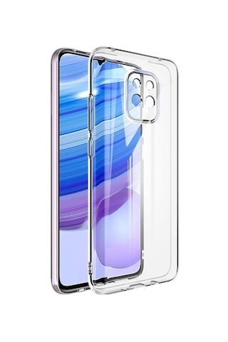 Xiaomi Redmi Note 9 Pro Kılıf Kamera Korumalı Silikon Renksiz Şeffaf