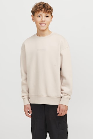 Jack & Jones Jjtaka Sweat Crew Neck Jn Krem Erkek Çocuk Sweatshirt 000000000102257562 Bej