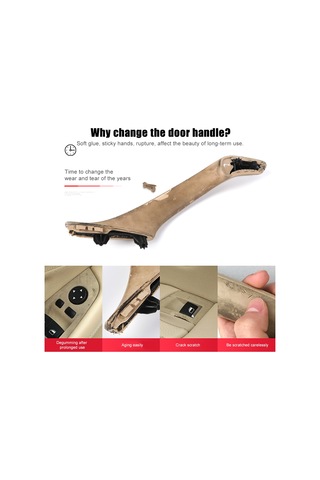 Tenfowee Bmw 3 Serisi E90 E91 Sağ İç Kolçak Yükseltme - Siyah, Dayanıklı Abs+pc Malzeme, Kolay Montaj