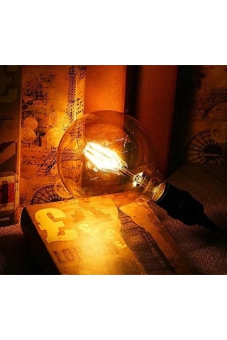 Bay 1 Adet Cata Ct 4286 Glop Led Rustik Ampul 6w Amber Işık E27 Duy Najmaddin