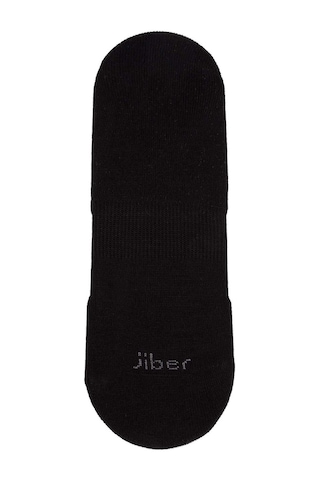 Jiber Erkek Bambu Babet Çorap 7001- 12 Adet Siyah